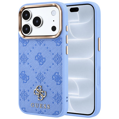 MagSafe Case for Apple iPhone 18 Pro / 17 Pro, Guess, Peony 4G Small Logo, Blue