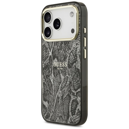 MagSafe Case for Apple iPhone 18 Pro / 17 Pro, Guess, Python Pattern, Black
