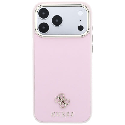 MagSafe-Hülle für Apple iPhone 18 Pro / 17 Pro, Guess, Saffiano Small 4G Classic, Rosa