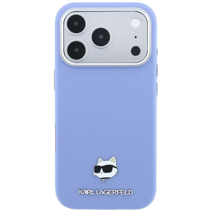 MagSafe-Hülle für Apple iPhone 18 Pro / 17 Pro, Karl Lagerfeld, Grained Choupette Head, Blau