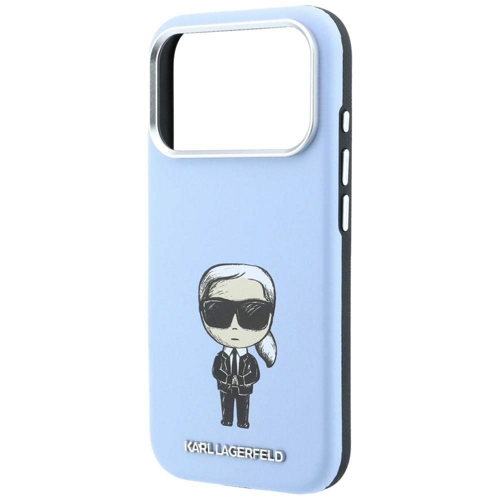 MagSafe-Hülle für Apple iPhone 18 Pro / 17 Pro, Karl Lagerfeld, Ikonik Sketch, Blau