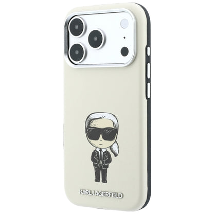 MagSafe-Hülle für Apple iPhone 18 Pro / 17 Pro, Karl Lagerfeld, Ikonik Sketch, Beige