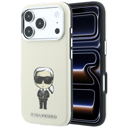 MagSafe-Hülle für Apple iPhone 18 Pro / 17 Pro, Karl Lagerfeld, Ikonik Sketch, Beige
