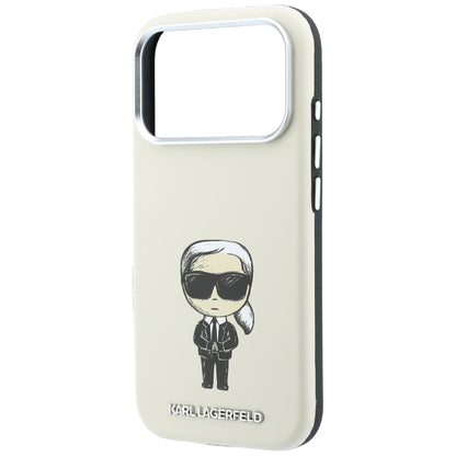 MagSafe-Hülle für Apple iPhone 18 Pro / 17 Pro, Karl Lagerfeld, Ikonik Sketch, Beige