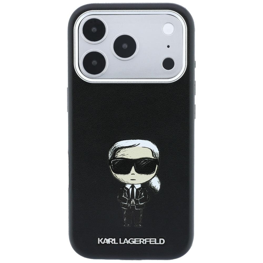 MagSafe-Hülle für Apple iPhone 18 Pro / 17 Pro, Karl Lagerfeld, Ikonik Sketch, Schwarz