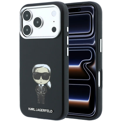 MagSafe-Hülle für Apple iPhone 18 Pro / 17 Pro, Karl Lagerfeld, Ikonik Sketch, Schwarz
