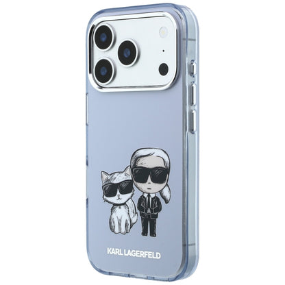 MagSafe-Hülle für Apple iPhone 18 Pro / 17 Pro, Karl Lagerfeld, IML KC Bodies Sketch Print, Blau