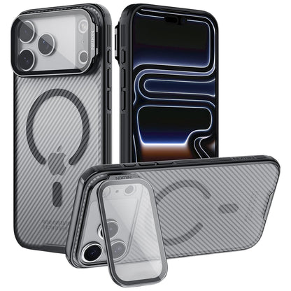 MagSafe-Hülle für Apple iPhone 18 Pro / 17 Pro, Nillkin, CamShield Prop, Schwarz Transparent