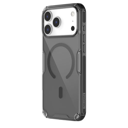 MagSafe Case for Apple iPhone 18 Pro / 17 Pro, Nillkin, Nature Pro, Transparent Black