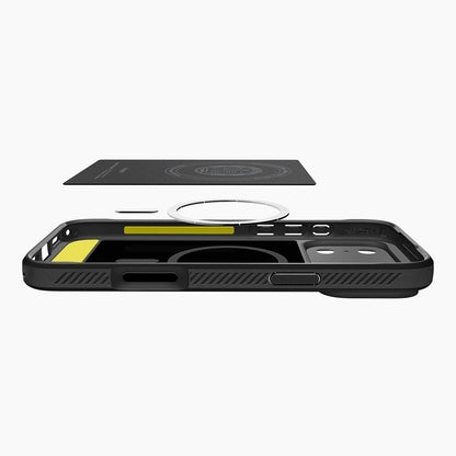 MagSafe-Hülle für Apple iPhone 18 Pro / 17 Pro, Spigen, Rugged Armor, Matt Schwarz ACS12147