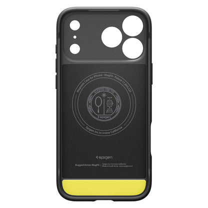 MagSafe-Hülle für Apple iPhone 18 Pro / 17 Pro, Spigen, Rugged Armor, Matt Schwarz ACS12147