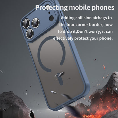 MagSafe-Hülle für Apple iPhone 18 Pro / 17 Pro, Techsuit, HaloFrost II, Marineblau