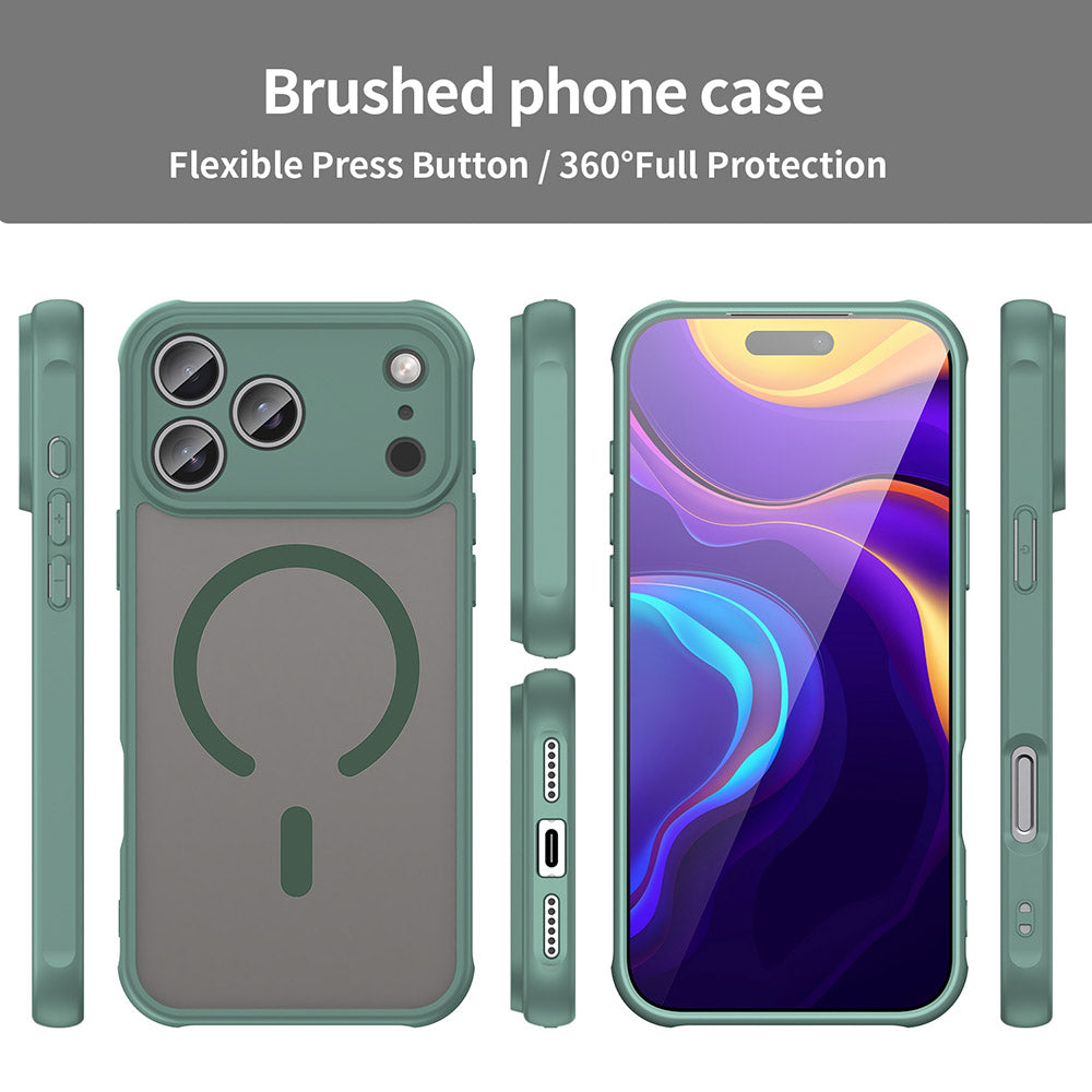 MagSafe-Hülle für Apple iPhone 18 Pro / 17 Pro, Techsuit, HaloFrost II, Grün