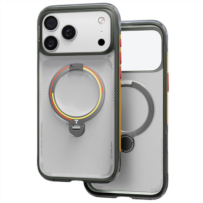 MagSafe-Hülle für Apple iPhone 18 Pro / 17 Pro, Torras, Ostand Q3 Air Football, Grau