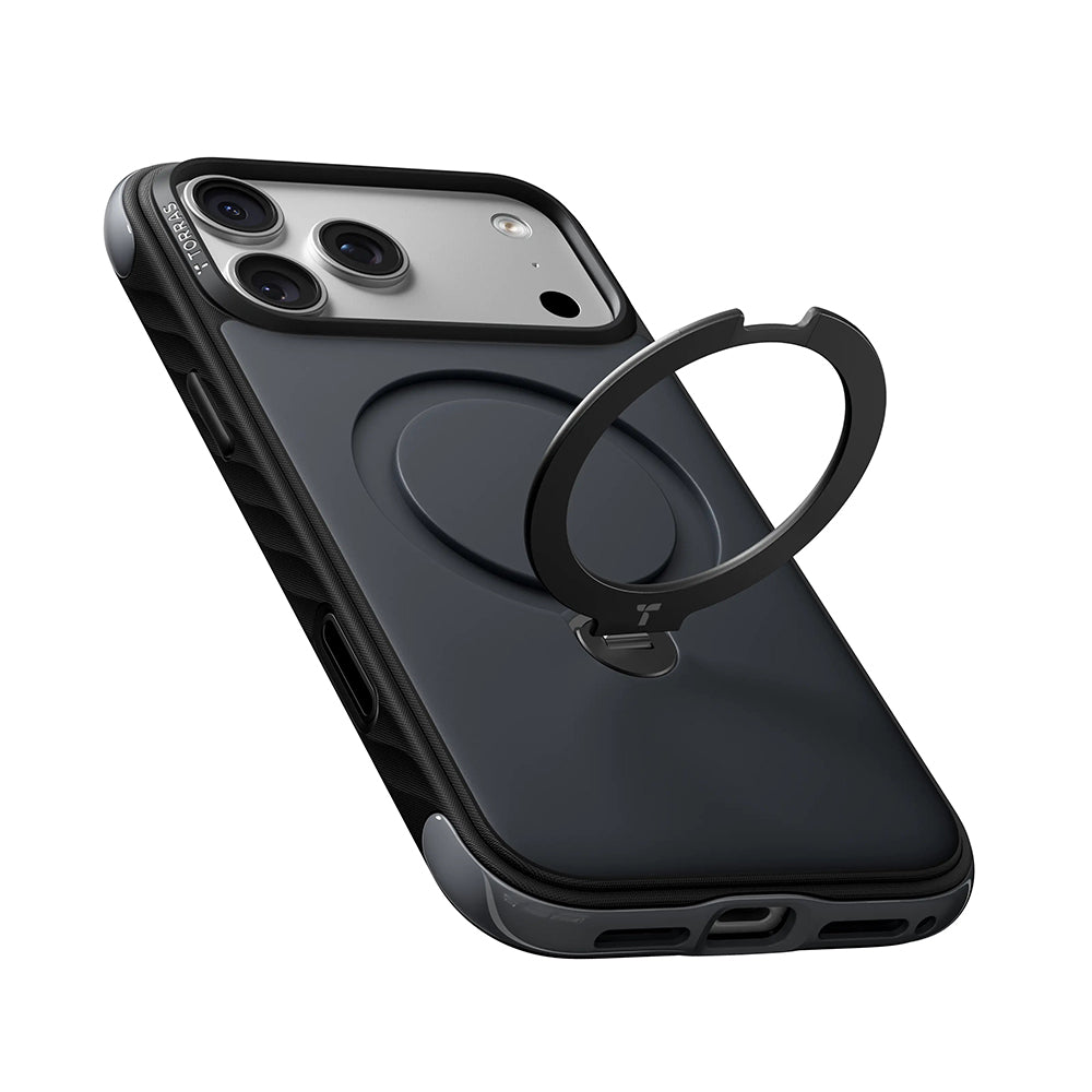 MagSafe Case for Apple iPhone 18 Pro / 17 Pro, Torras, Ostand Q3 Rugged, Blue