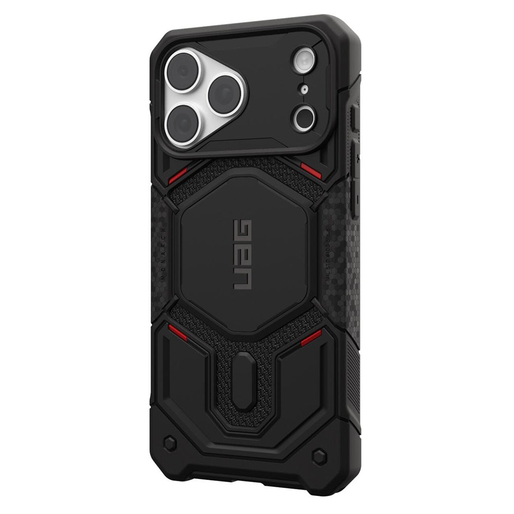 MagSafe-Hülle für Apple iPhone 18 Pro / 17 Pro, Urban Armor Gear, Monarch Pro Kevlar, Schwarz
