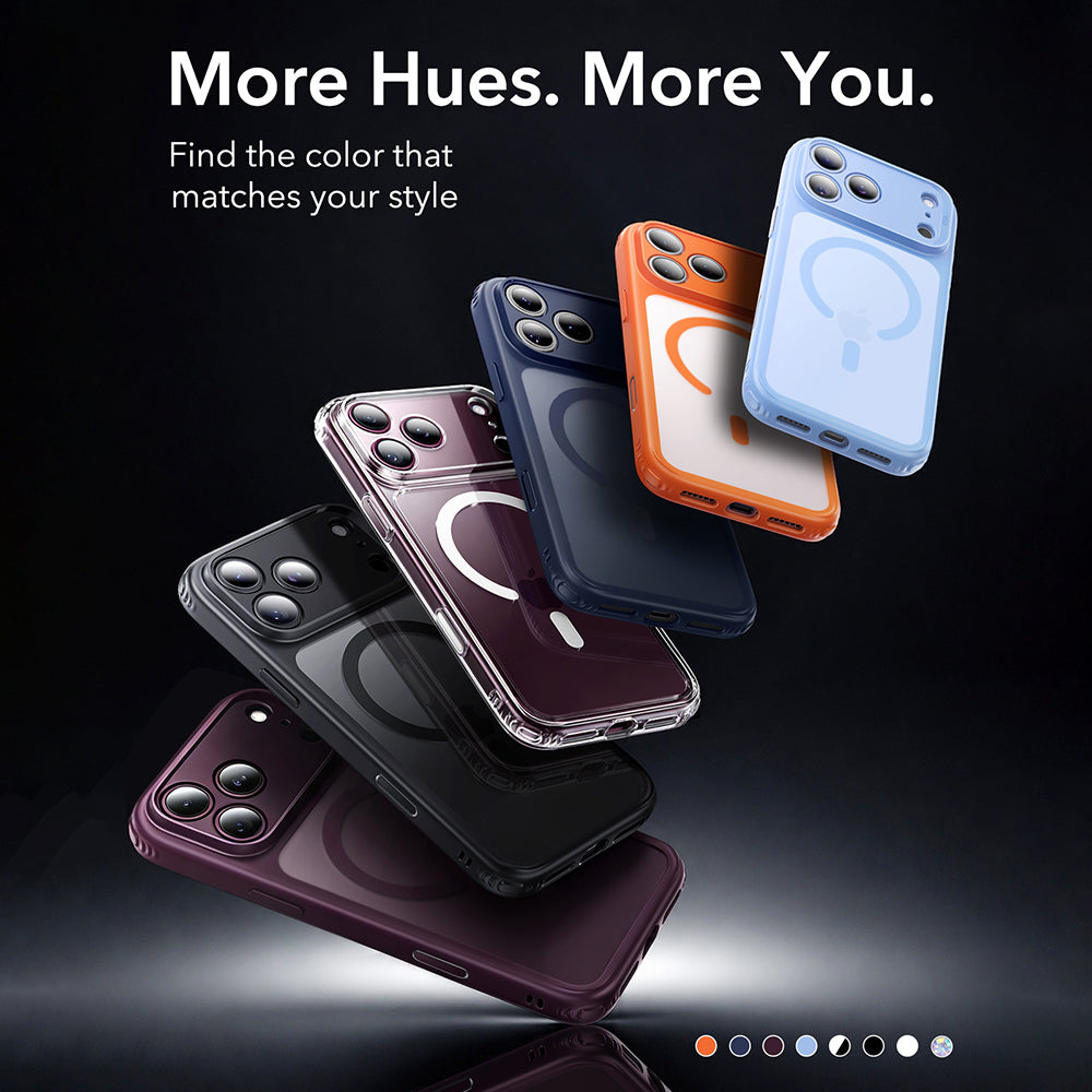 MagSafe Case for Apple iPhone 18 Pro, ESR, Classic Hybrid, Dark Satin Burgundy
