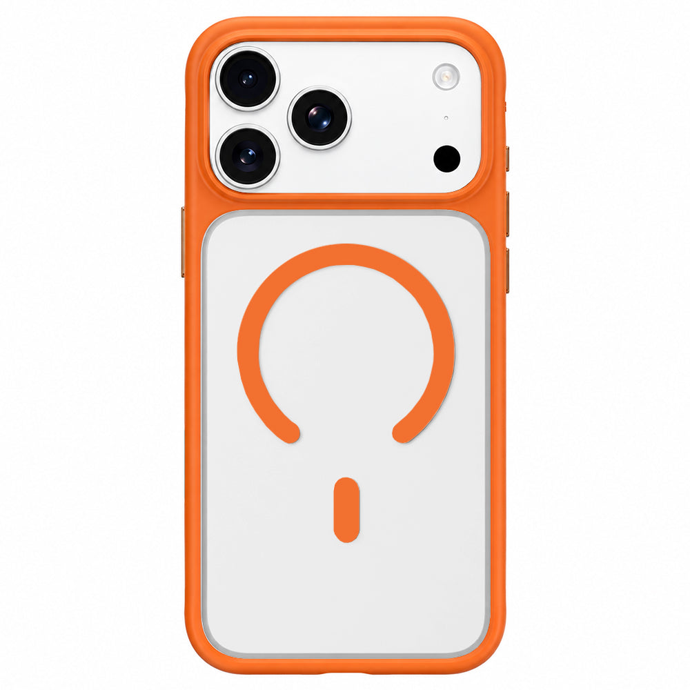 MagSafe-Hülle für Apple iPhone 18 Pro Max / 17 Pro Max, Blueo, hautfreundlich und stoßfest, satiniertes Orange