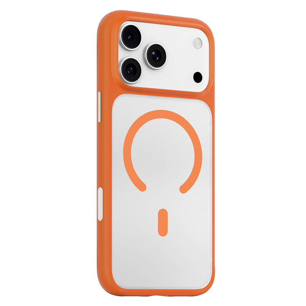 MagSafe-Hülle für Apple iPhone 18 Pro Max / 17 Pro Max, Blueo, hautfreundlich und stoßfest, satiniertes Orange