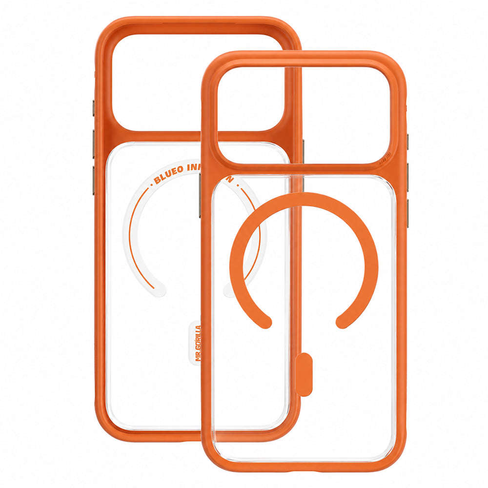 MagSafe-Hülle für Apple iPhone 18 Pro Max / 17 Pro Max, Blueo, hautfreundlich und stoßfest, satiniertes Orange