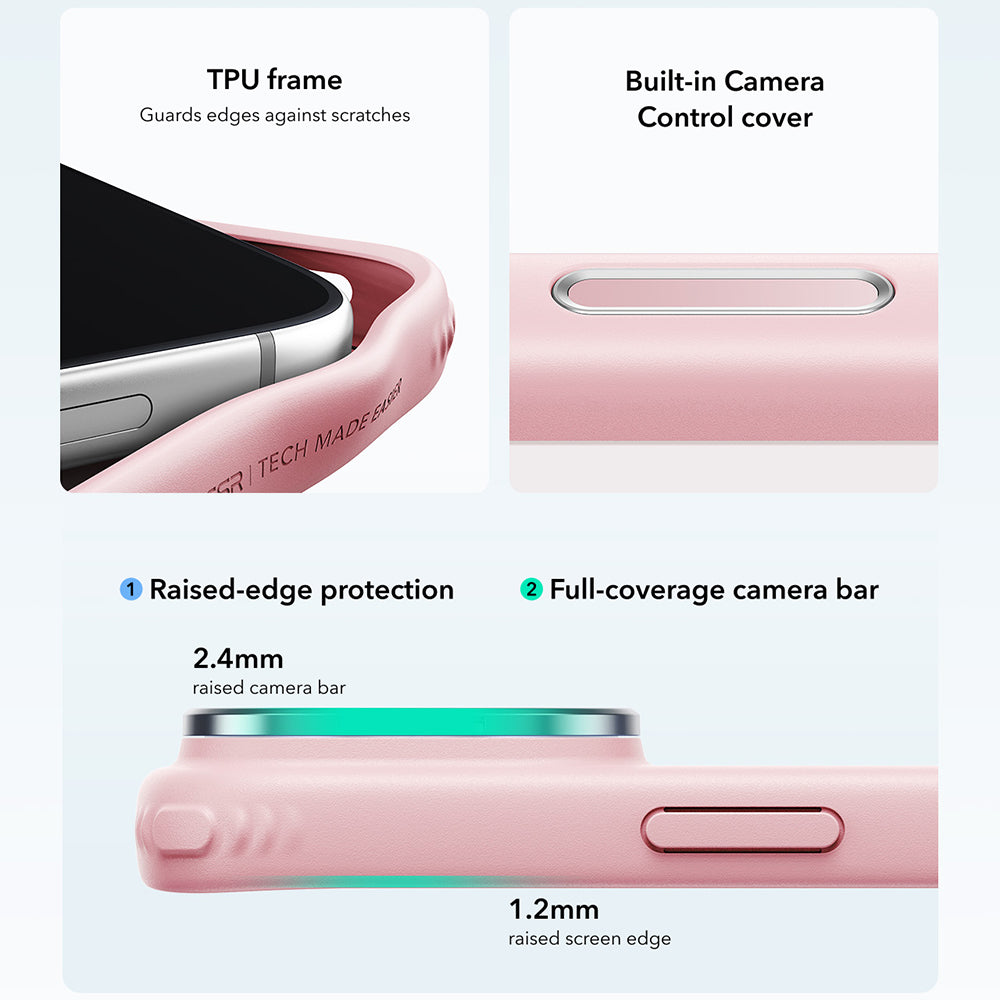 MagSafe-Hülle für Apple iPhone 18 Pro Max / 17 Pro Max, ESR, Classic Hybrid Kickstand, Satin Rosa