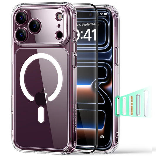 MagSafe-Hülle für Apple iPhone 18 Pro Max / 17 Pro Max, ESR, Classic Hybrid mit Displayschutz, Transparent