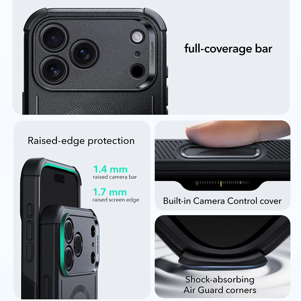 MagSafe-Hülle für Apple iPhone 18 Pro Max / 17 Pro Max, ESR, Cyber, Schwarz
