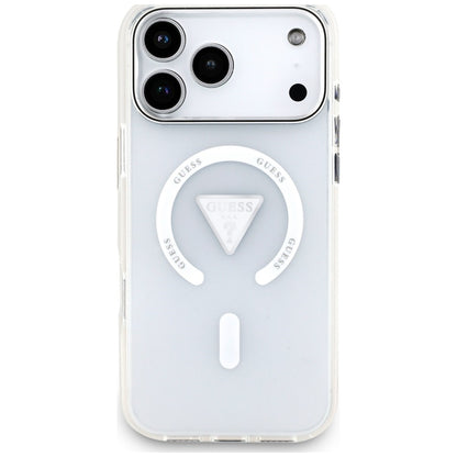 MagSafe-Hülle für Apple iPhone 18 Pro Max / 17 Pro Max, Guess, IML Gradient Triangle Logo, transparent