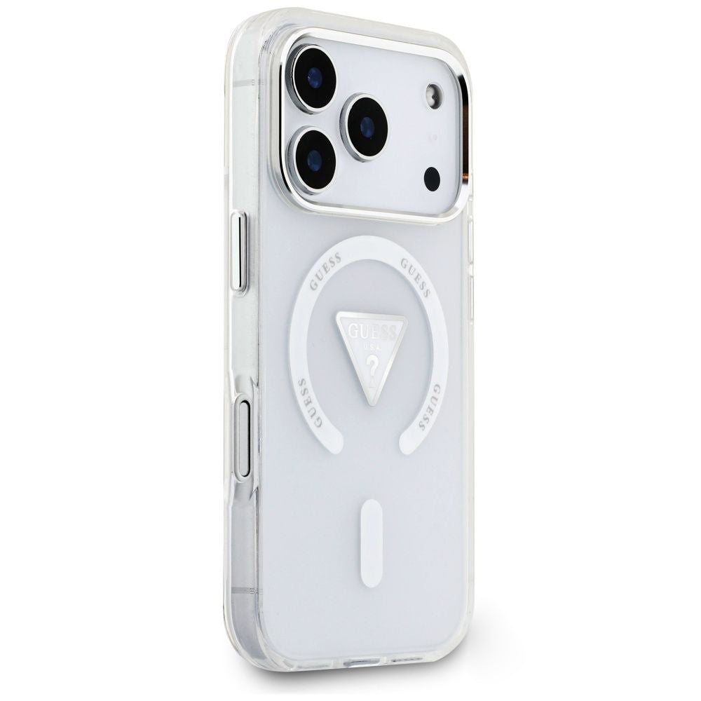 MagSafe-Hülle für Apple iPhone 18 Pro Max / 17 Pro Max, Guess, IML Gradient Triangle Logo, transparent