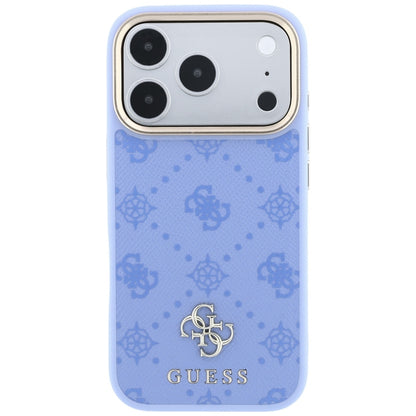 MagSafe-Hülle für Apple iPhone 18 Pro Max / 17 Pro Max, Guess, Peony 4G Small Logo, Blau