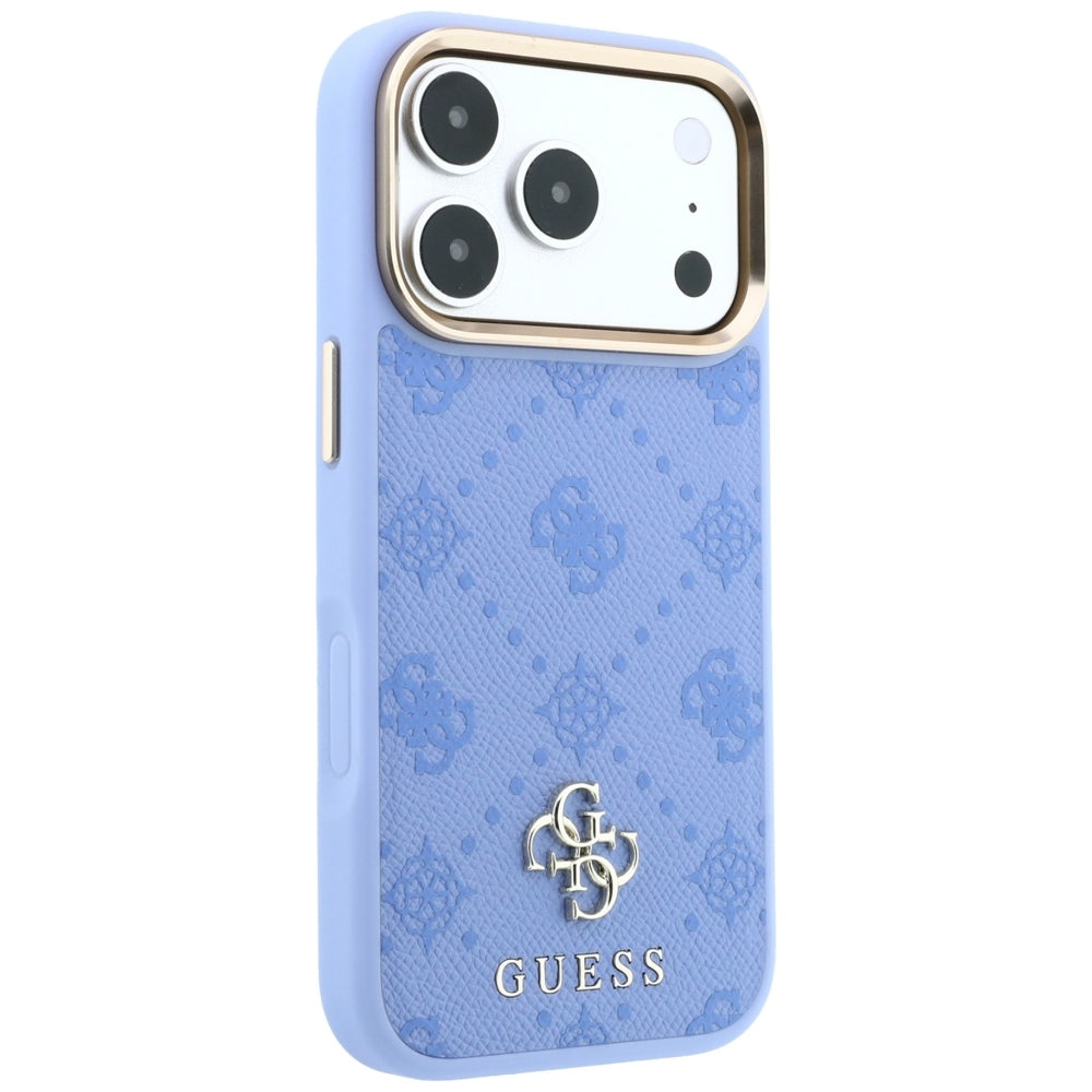 MagSafe-Hülle für Apple iPhone 18 Pro Max / 17 Pro Max, Guess, Peony 4G Small Logo, Blau