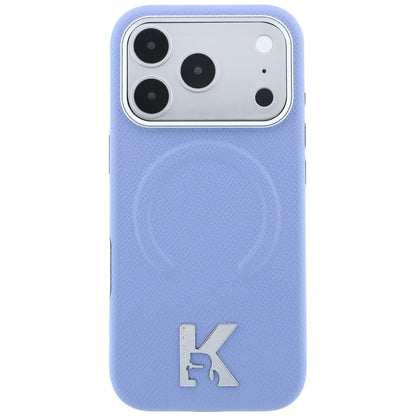 MagSafe-Hülle für Apple iPhone 18 Pro Max / 17 Pro Max, Karl Lagerfeld, geprägter Ring, Blau