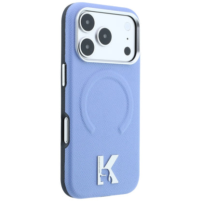 MagSafe-Hülle für Apple iPhone 18 Pro Max / 17 Pro Max, Karl Lagerfeld, geprägter Ring, Blau