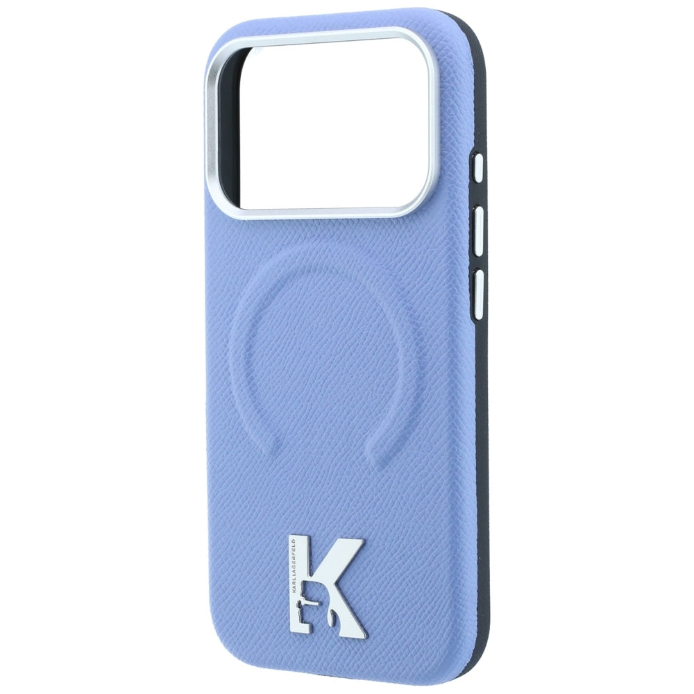 MagSafe-Hülle für Apple iPhone 18 Pro Max / 17 Pro Max, Karl Lagerfeld, geprägter Ring, Blau
