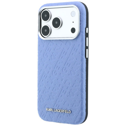 MagSafe-Hülle für Apple iPhone 18 Pro Max / 17 Pro Max, Karl Lagerfeld, geprägtes Metall-Logo, Blau
