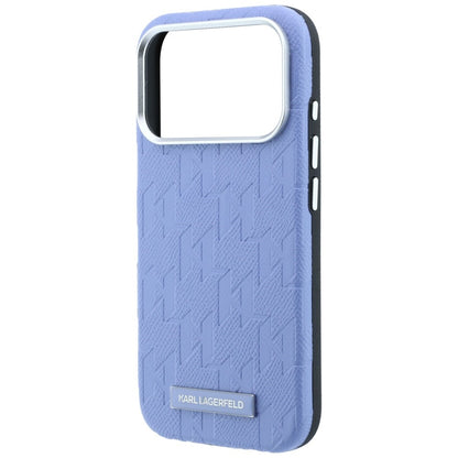 MagSafe-Hülle für Apple iPhone 18 Pro Max / 17 Pro Max, Karl Lagerfeld, Geprägtes Mono Resin Logo, Blau