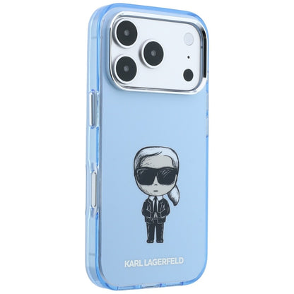 MagSafe Case for Apple iPhone 18 Pro Max / 17 Pro Max, Karl Lagerfeld, IML Ikonik Sketch Print, Blue