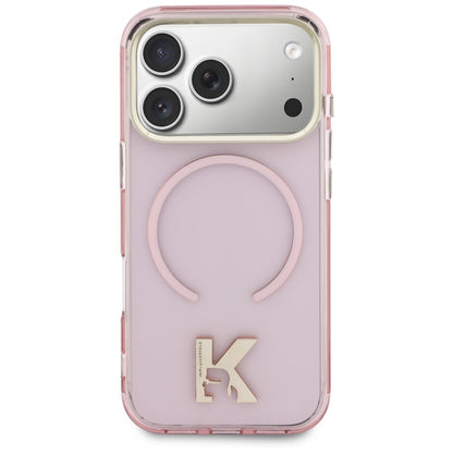 MagSafe-Hülle für Apple iPhone 18 Pro Max / 17 Pro Max, Karl Lagerfeld, IML Karl Head Logo, Rosa