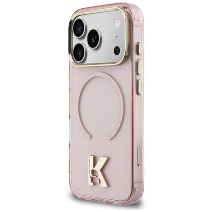 MagSafe-Hülle für Apple iPhone 18 Pro Max / 17 Pro Max, Karl Lagerfeld, IML Karl Head Logo, Rosa