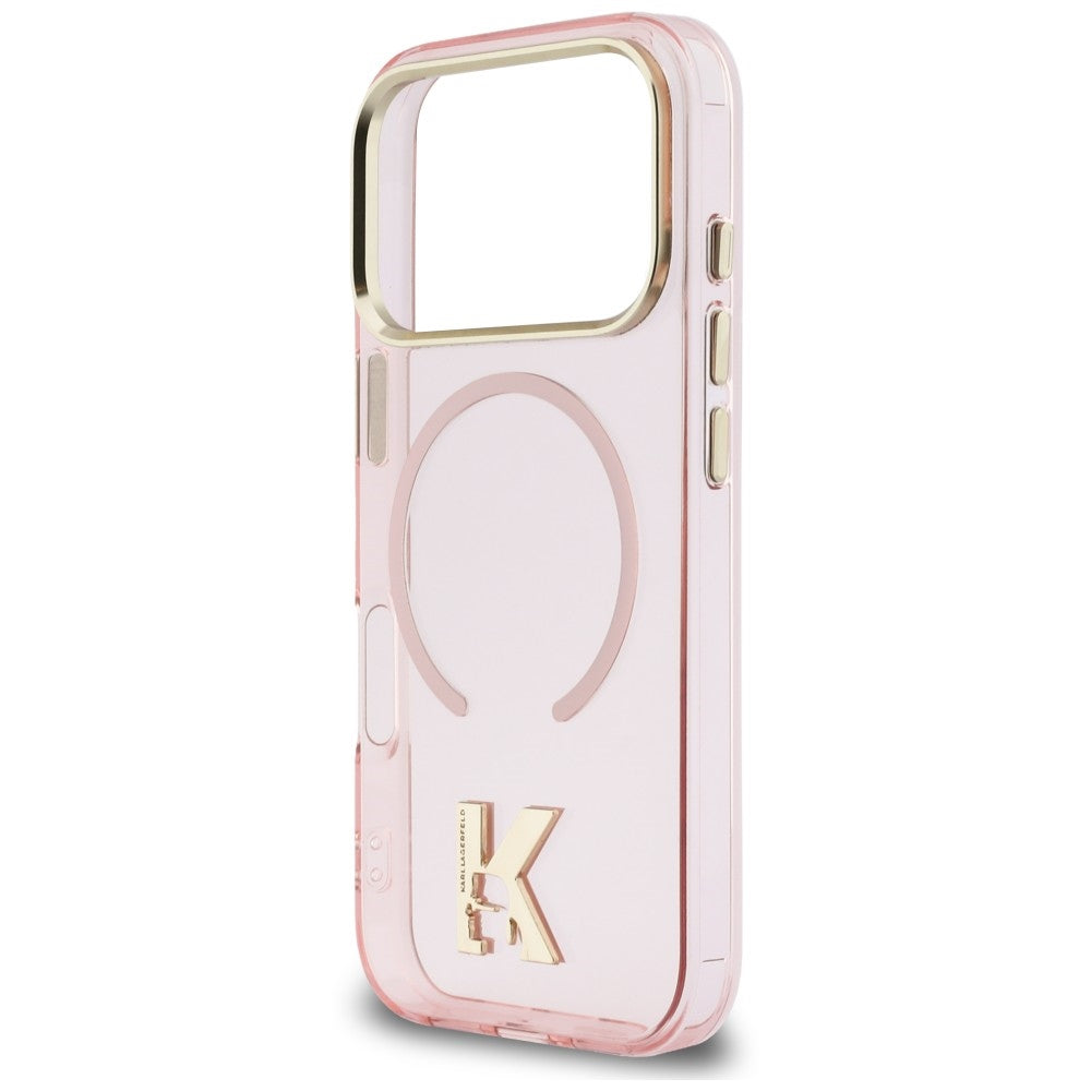 MagSafe-Hülle für Apple iPhone 18 Pro Max / 17 Pro Max, Karl Lagerfeld, IML Karl Head Logo, Rosa