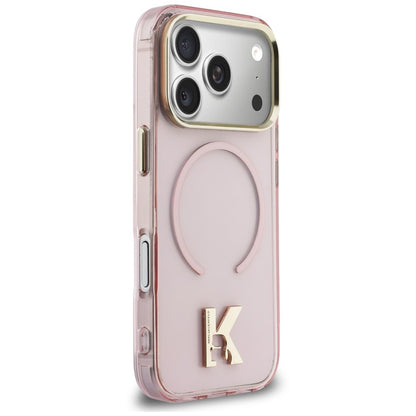 MagSafe-Hülle für Apple iPhone 18 Pro Max / 17 Pro Max, Karl Lagerfeld, IML Karl Head Logo, Rosa
