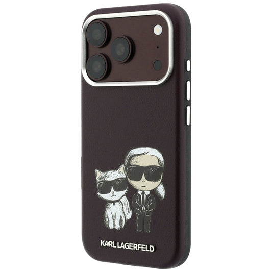 MagSafe-Hülle für Apple iPhone 18 Pro Max / 17 Pro Max, Karl Lagerfeld, KC Bodies Sketch, Weinrot