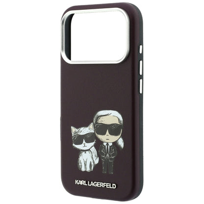 MagSafe-Hülle für Apple iPhone 18 Pro Max / 17 Pro Max, Karl Lagerfeld, KC Bodies Sketch, Weinrot