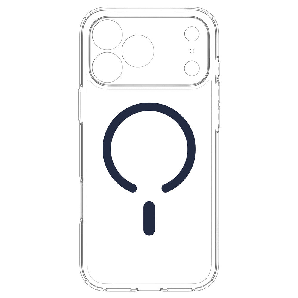 MagSafe Case for Apple iPhone 18 Pro Max / 17 Pro Max, Spigen, Ultra Hybrid, Navy Transparent ACS12121