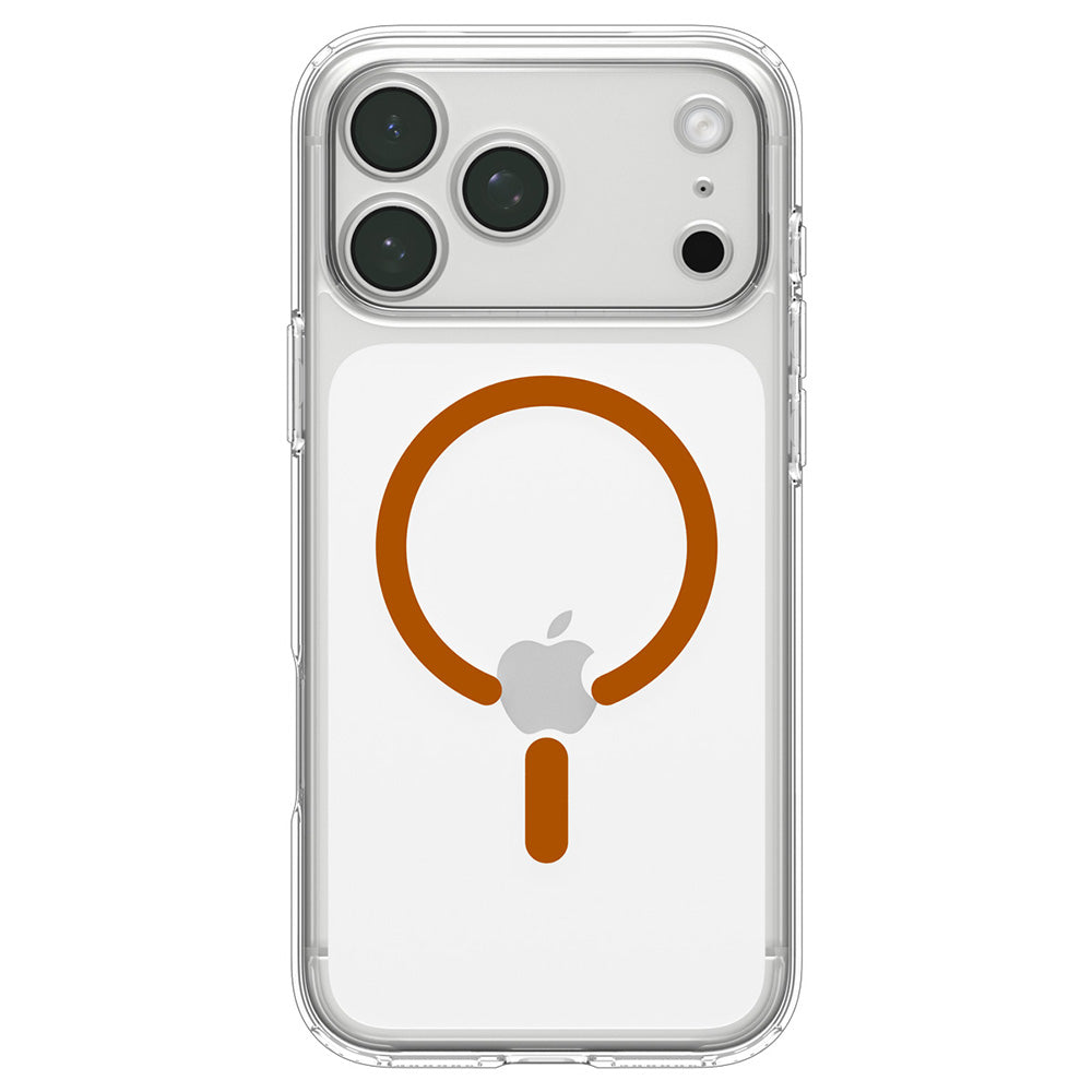 MagSafe-Hülle für Apple iPhone 18 Pro Max / 17 Pro Max, Spigen, Ultra Hybrid, Transparent Orange ACS12122