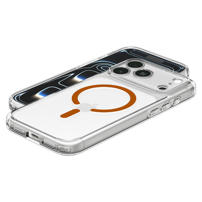 MagSafe-Hülle für Apple iPhone 18 Pro Max / 17 Pro Max, Spigen, Ultra Hybrid, Transparent Orange ACS12122