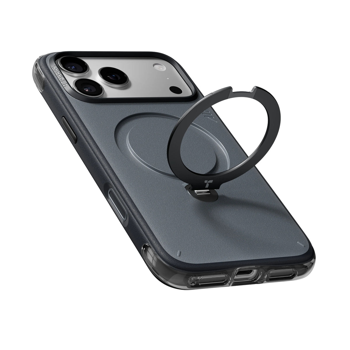 MagSafe-Hülle für Apple iPhone 18 Pro Max / 17 Pro Max, Torras, Ostand Q3 Air Essential, Schwarz