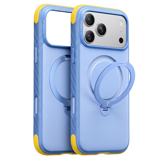 MagSafe-Hülle für Apple iPhone 18 Pro Max / 17 Pro Max, Torras, Ostand Q3 Rugged, Blau