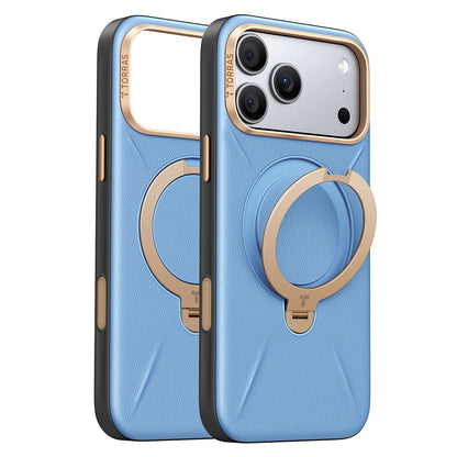 MagSafe Case for Apple iPhone 18 Pro Max / 17 Pro Max, Torras, QPRO Leather, Blue