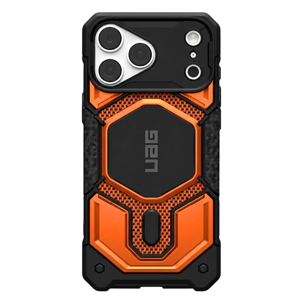 MagSafe-Hülle für Apple iPhone 18 Pro Max / 17 Pro Max, Urban Armor Gear, Monarch Pro Kevlar, Orange